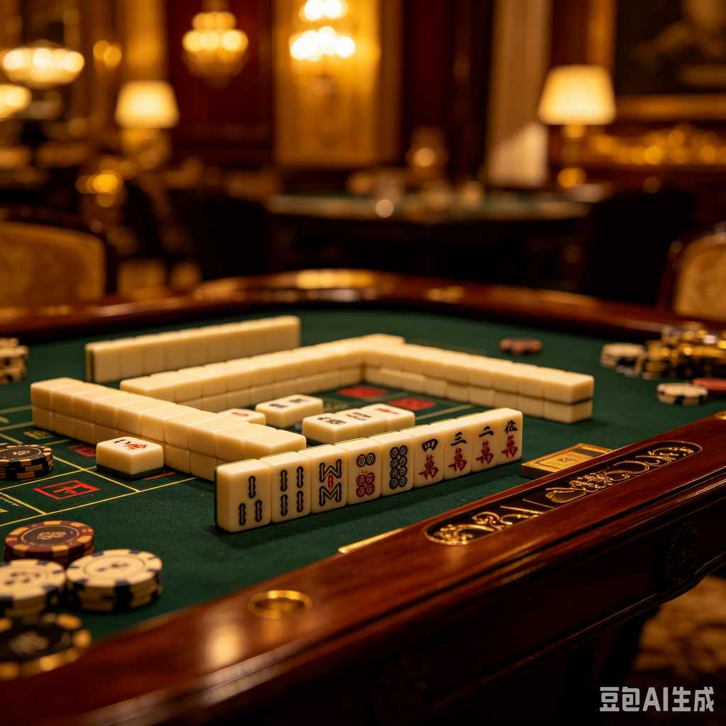 classic oriental board game mahjong