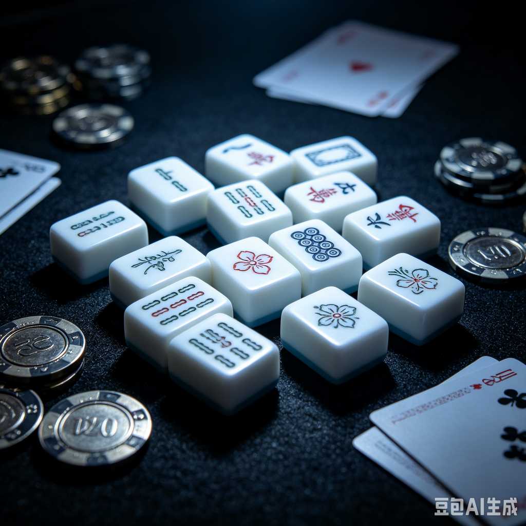 unique text mahjong tiles design