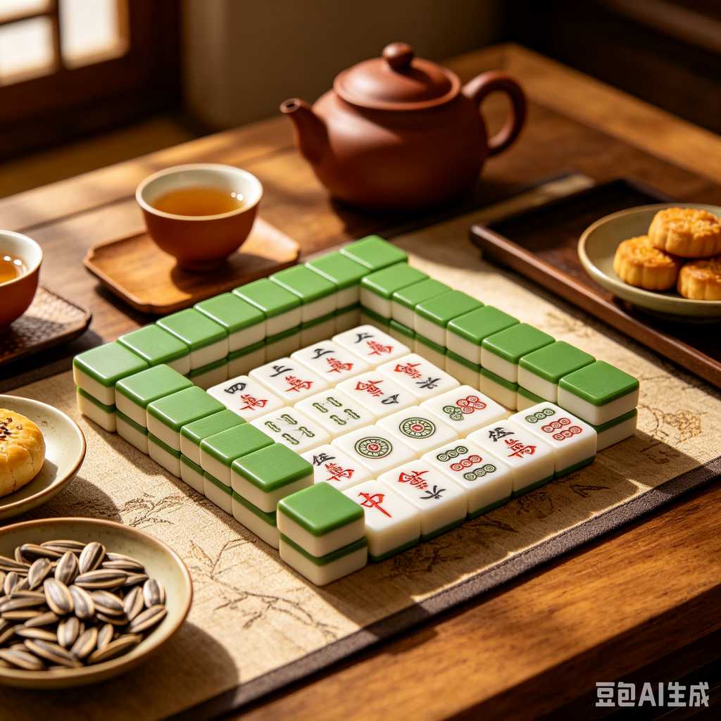 hand carved mahjong tiles